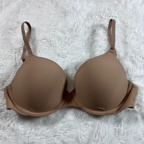 SKIMS Fits Everybody T-Shirt Bra Brown Underwire Size 30D RN158973 NWOT - Picture 4 of 10